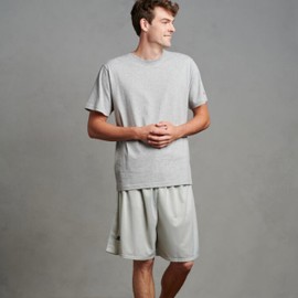 Russell Athletic Boy's 8-20 Youth Mesh Short, Gridiron Silver, Medium