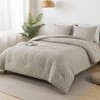 Andency Linen Comforter Set King Size, Boho Soft Warm Tufted