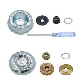 TopHomer 10 Pcs Lawn Mower Blade Adapter Set Rider Plate Collar Nut Pressure Plate Protector Washer Strimmer Attachments Compatible with Stihl FS120 FS130 FS130R Maintenance Kit