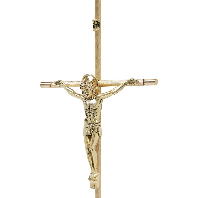 Jorvina Cruces/Cristo No.16 Dorado con Aureola