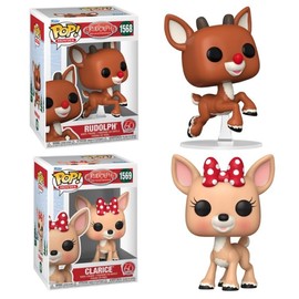 Funko Rudolph & Clarice (Rudolph The Red-Nosed Reindeer) Pop! Set (2)