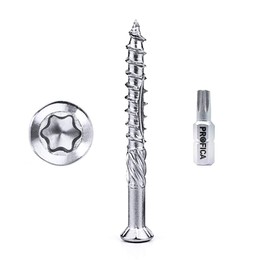 Patio screws, stainless steel, C1 5 x 60 mm incl. Profica Bit Torx 25 VA