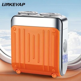 Traveller Mini Electric Beard Shaver, Waterproof & Comfortable Double-Ring Magnetic Cutter, One-Button Long Lasting for Travel & Daily Use, 2025 New Beard Shaver