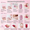 Virellay 288 Pieces Gradient False Nails for Sticking Kit -