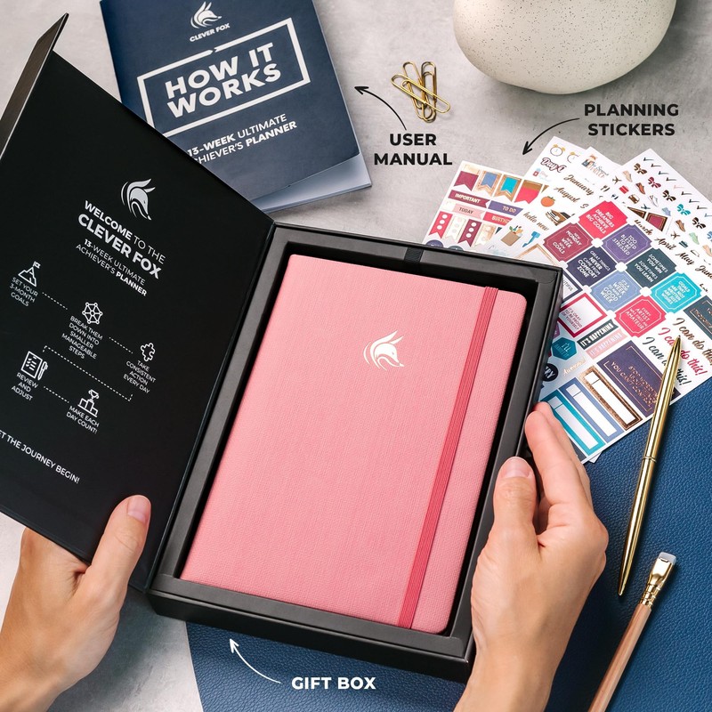 Clever Fox Ultimate Achiever’s Goal Planner - Focus & Productivity