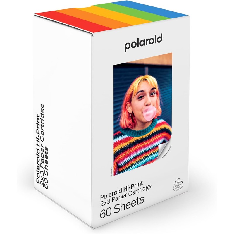 Polaroid Hi Print 2x3 Paper Cartridge, Peel and Stick, 3