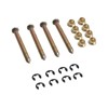 Replacement Door Hinge Pin and Bushing Repair Kit Lock Nuts