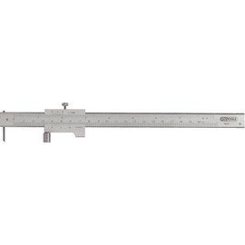 KS Tools 300.0626 Universal marking gauge with stop roller, 200mm