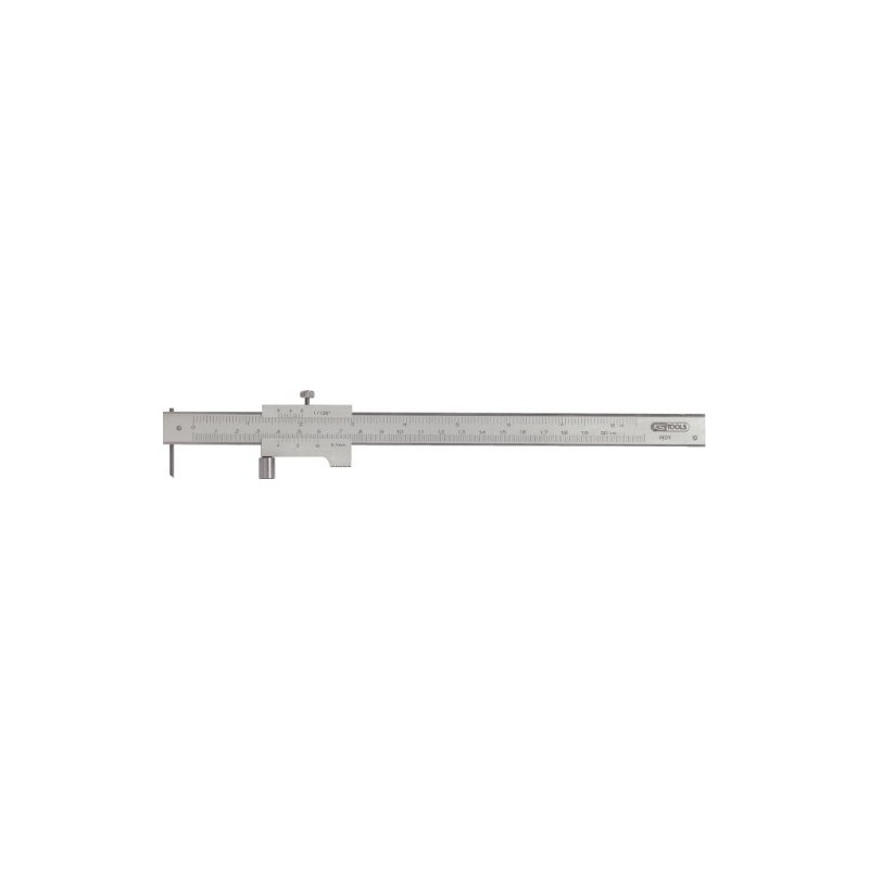 KS Tools 300.0626 Universal marking gauge with stop roller, 200mm