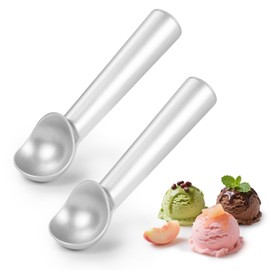 Nepfaivy Ice Cream Scoop 2 Pieces - 18cm/7.1in Non-Stick Anti-Freeze Ice Cream Scoops, Easy to Use Aluminum Alloy Cookie Scoop, Perfect for Hard Ice Cream, Cookie Dough, Gelato, Sorbet, Melon Balls