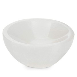 Himalayan Glow WBM Selenite Crystal Bowl - 4 Inch for Smudging, Healing and Recharging Crystals, Charging Station for Crystals and Healing Stones |Witchcraft Supplies - White