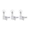 Hollow Handle Tuning Pegs Locking Machine Heads for Acoustic Electric Guitar (Silver