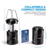 Vont 2 Pack LED Camping Lantern Portable Survival Kits Hurricane,