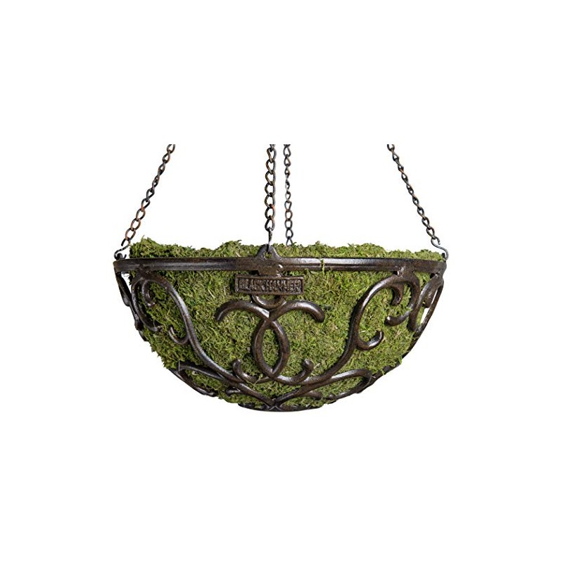 Black Hammer 80006 Elmbrige Round Metal Plant Hanger Basket with