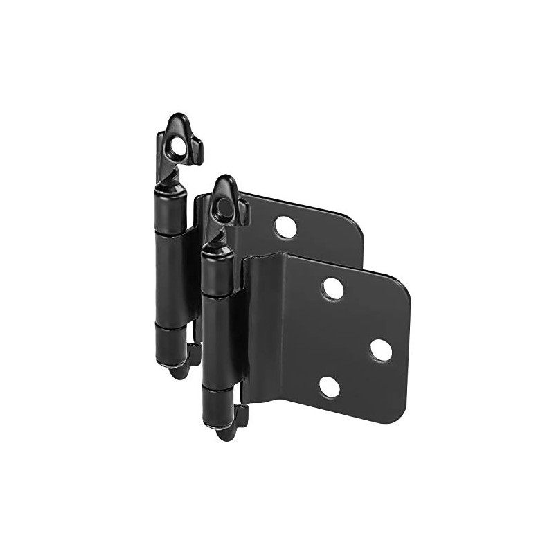 5 Pair Pack - Cosmas 16890-FB Flat Black Cabinet Hinge