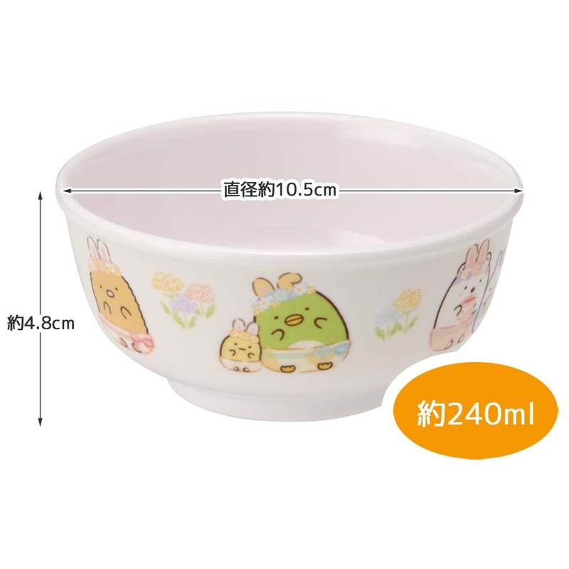 Skater M320-A Melamine Rice Bowl, 8.5 fl oz (240 ml),