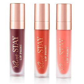 Set de labiales Velvet Stay Beauty Creations Berrys 3 tonos