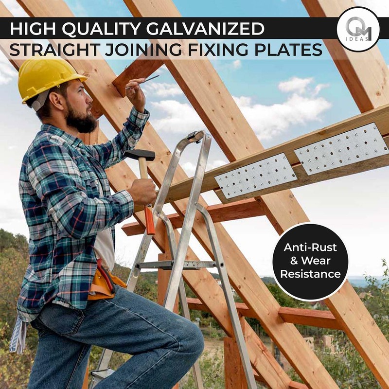 OMIDEAS 5 x Perforated Plates (200 x 60 x 2)