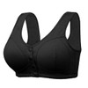 Ribbed Bras for Women Front Closure No Underwire Comfort Senior