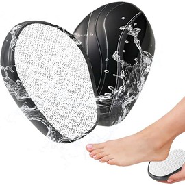 Glass Foot File Callus Remover, Foot Scrubber Callus Remover for Wet and Dry Feet, Heel Scraper & in Shower Foot Scrubber Dead Skin Remove(Black)-28