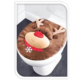 Funny Toilet Seat Cover for Christmas - Funny Toilet Seat Christmas - Toilet Seat Cover Christmas - Toilet Seat for Christmas Colour Reindeer
