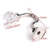 IMIKEYA 4 Pcs Clear Crystal Curtain Rope Holdbacks Wall Mounted