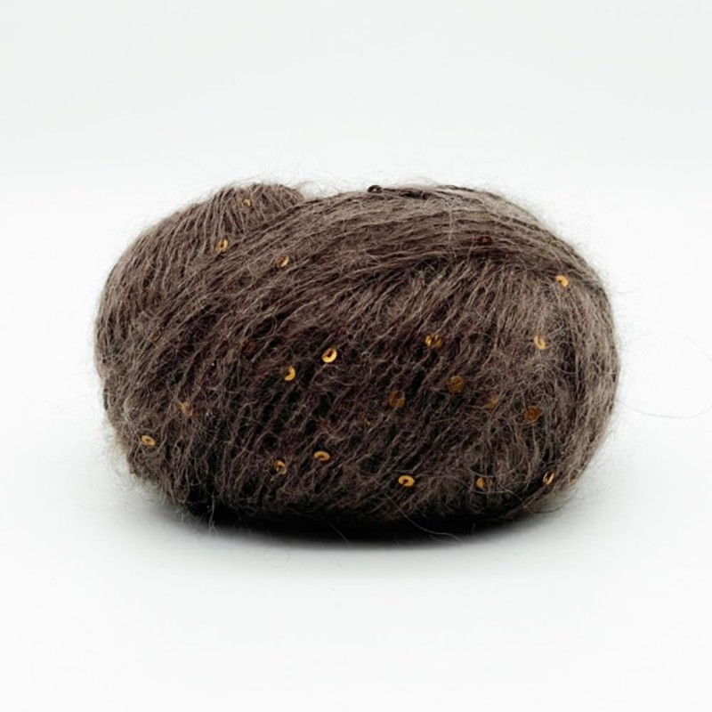 Schulana Kid-Seta Paillettes, Mohair, Brown, 25 g, 125