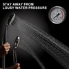 High Pressure Handheld Shower Head with Powerful Shower Spray against