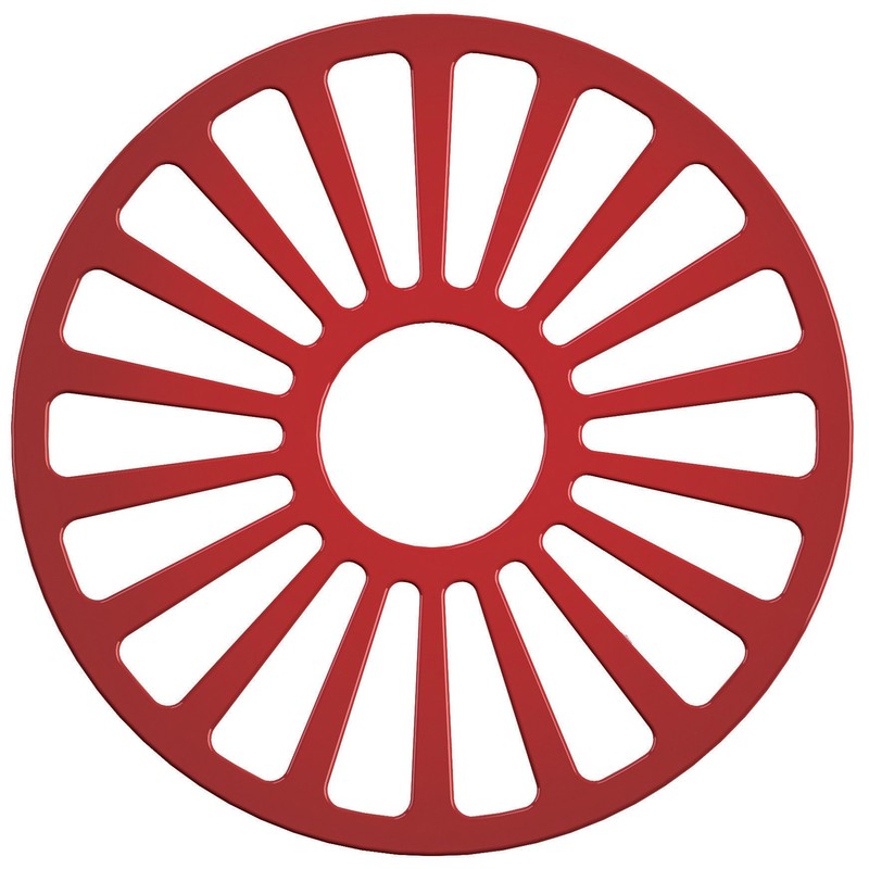 Tramontina Bestow Enameled Cast Iron Round Trivet, 7-inches, Red, Kitchen