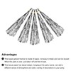 sourcing map 120Pcs Bright Silver Tassel Garland Banner with Rope