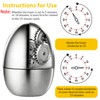 ChAusa 60 Minutes Egg Timers for Boiling Eggs, Cooking Timers