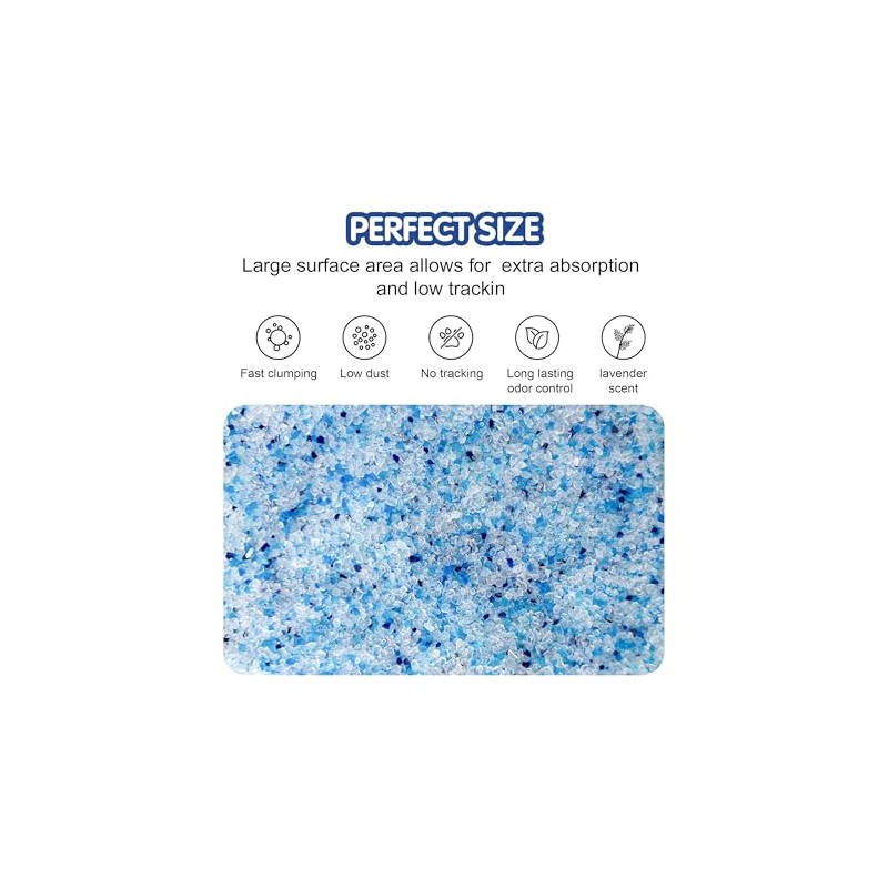 COCOYO Lavender-Scented Crystal Cat Litter I Silica Gel Cat Litter