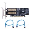 ChenYang M.2 NVME to PCIe 3.0/4.0 X16 ＆ SATA/MSATA SSD