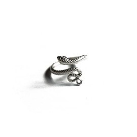 ADDER Adjustable Snake Ring / (Gold/Silver) 925 Sterling Silver Snake Ring (sterling-silver)