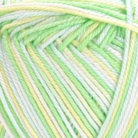 YarnArt Begonia 100% Mercerized Cotton Yarn – 1 Skein (50g/1.76 Oz) – 185 Yards – Fine Sport #2 – Soft, Durable, Variegated Yarn for Knitting, Crochet, Amigurumi & Baby Projects (1, 501)