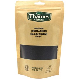Thames Organic Nigella Seeds (Black Cumin/Kalonji) – 100% Pure & Natural, Nutritious & Flavorful, Resealable Pouch [250g]