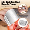 Realand 11pcs Stainless Steel Finger Guards for Cutting Food, Hand