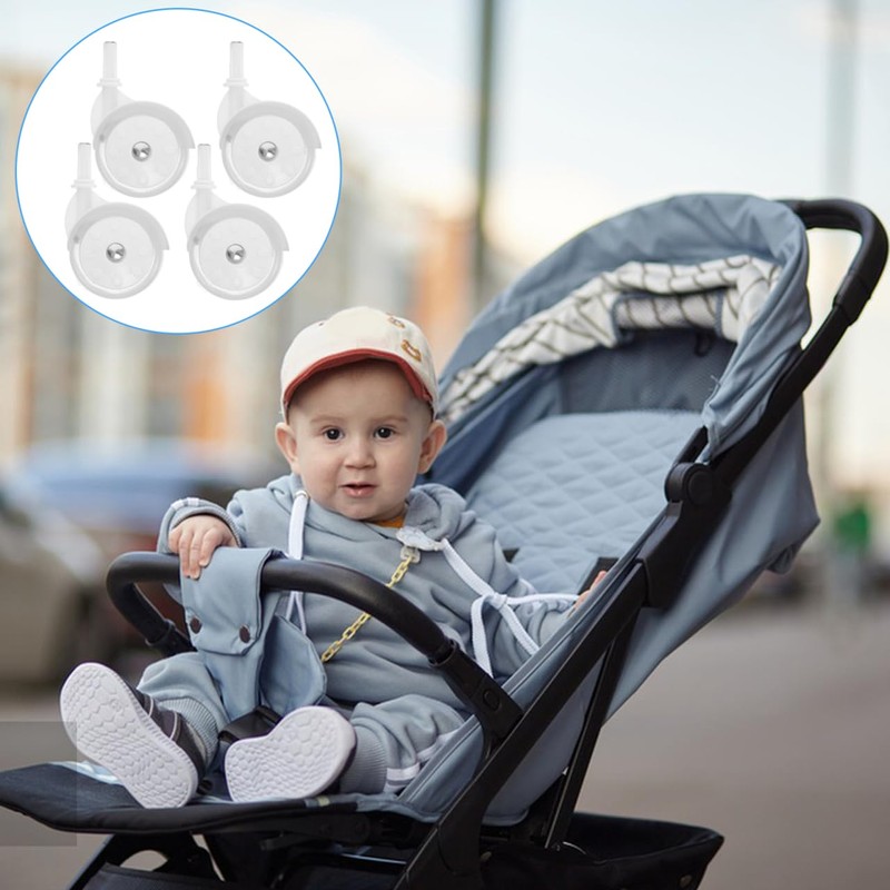 ORFOFE Baby Walker Replacement Wheels 4-Pack Universal Fit Smooth Rolling