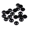 100 Pcs Black Half Round Eyes Flat Back Cabochon for