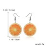 BLeezm Orange Funny Fruit Earrings Orange Drop Dangle & Cute