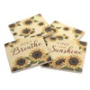 Carson Sunflower Pattern Square House Coaster Set