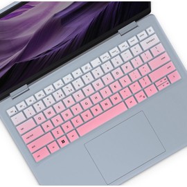 Keyboard Cover Compatible with Dell 14 Plus 2-in-1 Laptop DB04255 DB04250-14 inch, Dell 14 Plus Laptop DB14255 DB14250 Keyboard Skin Protector - Gradual Pink