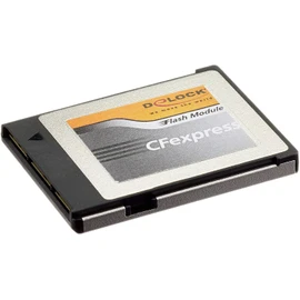 Delock 54065 CFexpress Memory Card 128 GB (Interface: PCIe x2 Rev. 3.0, Maximum Read, Write: 1450 MB/s, 450 MB/s, Supports NVM Express (NVMe), Trim, S.M.A.R.T