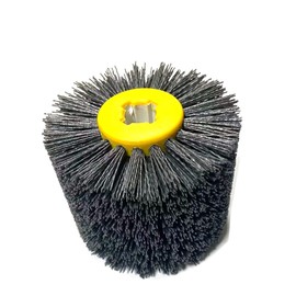 JVJ Nylon Brush Polishing Grit Wire Drawing Wheel Brush Polishing Brush for Satin Machine Sanding Brush Bristle Brush Grit Brush (240 Grit)