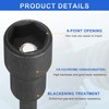 sourcing map 5pcs Magnetic Nut Driver 13mm Hex Drive Socket