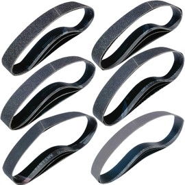 Paquete de 18 correas de lijado de carburo de silicio de 3.81 x 76.2 cm para lijadora de tubos de tubería 60 80 120 240 400 1000 grano premium para acabado de acero inoxidable de metal (1-1/2 x
