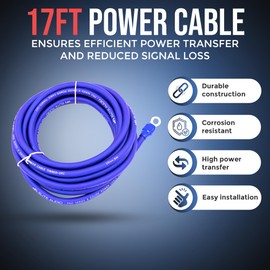 Elite Audio Pro-Economy Series Amplifier Wiring Kit - 5000 Watt Max Power, Tinned Copper Cables, 2-Channel RCA Cable, Mini-ANL Fuse Holder, Install Kit - PROECK-0 (4-Gauge)
