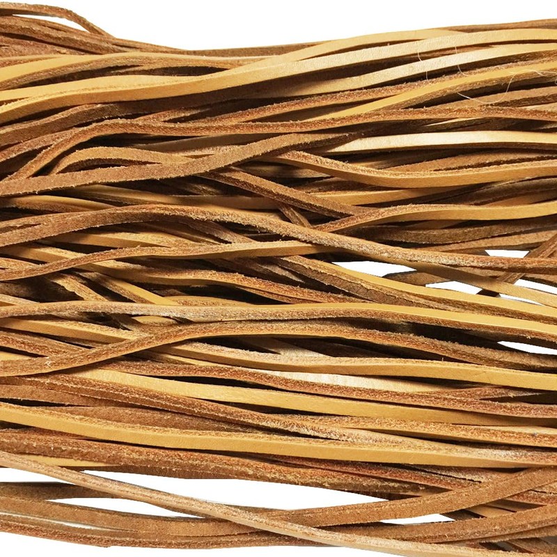 Goodlace 1 PCS of 1/8" Rawhide Leather Shoelaces Shoe Boot