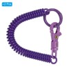 [PATIKIL] Retractable Coil Spring Keychain Anti-lost Keychain Holder Lanyard Cord