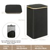 IEGrow Laundry Hamper with Lid, 110L Laundry Basket with Bag,Black